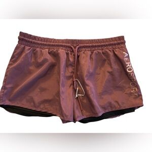Aeropostale Aero Sport Sz XL Running Athletic Shorts Purple NWOT